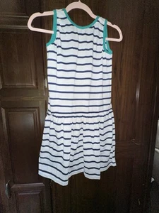 Ricki Junior NWT Girls Large Blue Striped Dress New - Picture 1 of 10