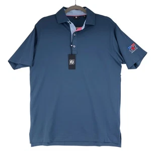 FootJoy Poloshirt Herren S Blau Texas Golf Bestickt Kurzarm Performance - Bild 1 von 19