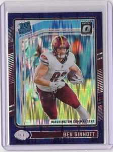 2024 Panini Donruss Optic - Rated Rookie Ben Sinnott #207 Purple Shock Prizm - Bild 1 von 2