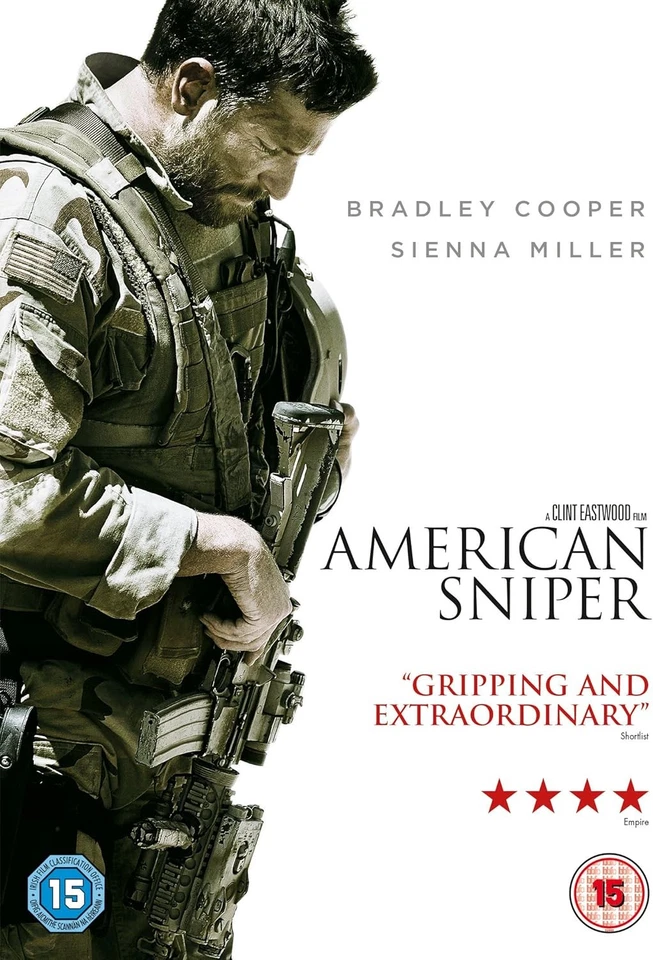 🆕AMERICAN SNIPER (2014) (DVD 2015) RGN 2 BBFC 15 CLINT EASTWOOD DIRECTS - Image 1 of 1