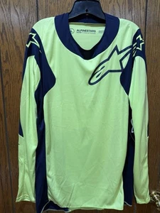Alpinestars Racer Hoen Green/Blue MX Off-Road Jersey Men's Size LARGE - Bild 1 von 4