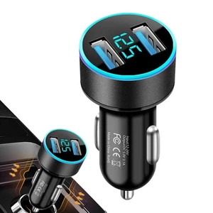 Adaptateur Charge Rapide 2 Ports Chargeur Affichage Numérique Intelligent avec Protection contre la Surchauffe - Photo 1 sur 11