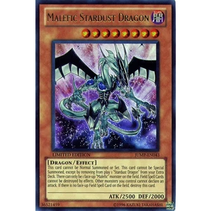 Malefic Stardust Dragon JUMP-EN043 Yu-Gi-Oh! Card Ultra Rare Limited Edition - Picture 1 of 1