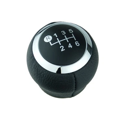 Pomo de cambio de cuero auténtico pomo 6 velocidades Toyota Auris Avensis Corolla RAV 4 Yaris  - Imagen 1 de 4