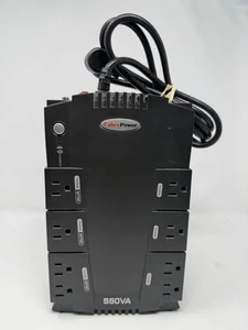 CyberPower 550VA UPS Standby Uninterruptable Power 8 Outlets WITH BATTERY Tested - Picture 1 of 6