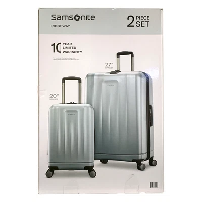 Комплект из 2 жестких чемоданов-спиннеров Samsonite Ridgeway (серебристый) - Изображение 1 из 4