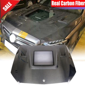 Cubierta del capó del motor de fibra de carbono para Benz W205 C250 Sport C43 2015-2019 - Imagen 1 de 13