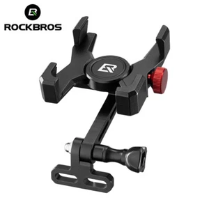ROCKBROS Bike Phone Holder Bracket Aluminum Alloy Adjustable Stable Mount - Picture 1 of 15