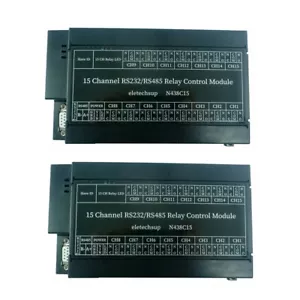 2x 15ch RS485 RS232 Modbus RTU Relay PLC DO Board Serial Port Switch Controller - Picture 1 of 12