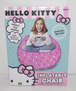 Hello Kitty Inflatable Chair Pink Plastic Blow Up Seat NEW IN BOX - Picture 1 of 3