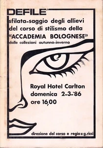 sfilata-saggio degli allievi del corso di stilismo dell'accademia bolognese 1986 - Picture 1 of 2