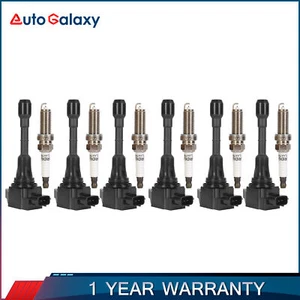 6X Ignition Coils w/ Spark Plugs For Infiniti EX35 Q50 Nissan Maxima Murano 3.5L - Picture 1 of 10
