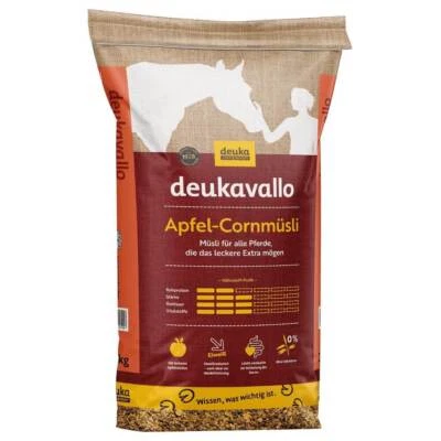 Deukavallo Apfel-Cornmüsli 20 kg Pferdefutter Sport u. Freizeitpferde - Bild 1 von 4
