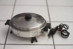 Sartén eléctrica Saladmaster Waterless Cookwear 7817 y tapa Vapo 11" núcleo de aceite - Imagen 1 de 13