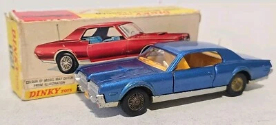 Vintage Boxed Dinky Toys No. 174 Ford Mercury Cougar Blue With Aerial Original - Image 1 of 4