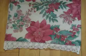 Regalo de corredor de mesa para mamá Navidad Poinsettia ¡Impresionante país hecho a mano! - Imagen 1 de 4