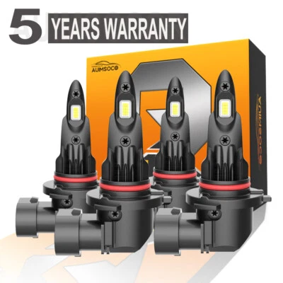 For Freightliner Century Class CST120 2005-2011 LED Headlight High Low Bulbs Kit - Image 1 of 4