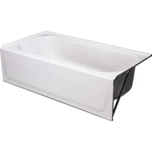 Bootz Industries Soaking Bathtub W/ Right Drain 60" x 30" White - Picture 1 of 12