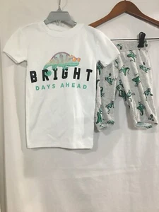 New Old Navy Boys Lizard Snake Skateboard Shorts Pajama 2pc Set Cotton snug - Picture 1 of 4