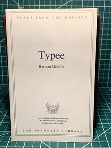 Franklin Library: Typee By Herman Melville~ Editor’s Notes - Imagen 1 de 1