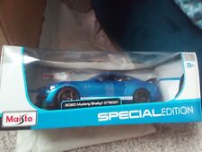 Maisto 1:8 2020 Blue Ford Shelby GT500 Mustang NEW BUT THE BOX SHOW SOME DAMAGE.
