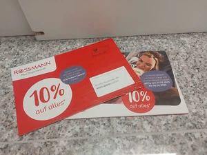 12 Rossmann Gutscheine Coupon 10% auf alles gültig bis 30.06.2025 - Bild 1 von 1