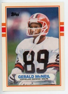 1989 TOPPS TRADED #88T- GERALD MCNEIL - CLEVELAND BROWNS - FREE SHIPPING