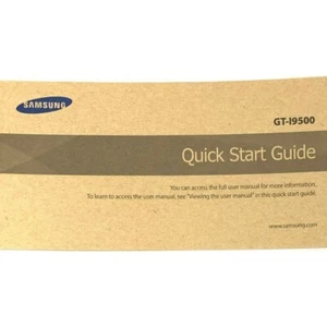 Nowa instrukcja obsługi Samsung S4 i9500 instrukcja szybkiego uruchamiania instrukcja 34 strony informacje - Zdjęcie 1 z 2