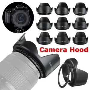 Lens Hood Protective Shield For Nikon Canon Sony Fuji Olympus DSLR Camera - Picture 1 of 22