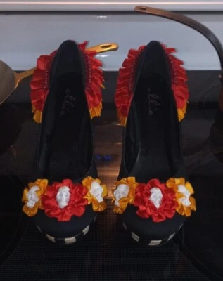 Disfraz de Ellie Halloween Día de Muertos Día de los Muertos Tacones Bombas Talla 7 Foto 1 de 4