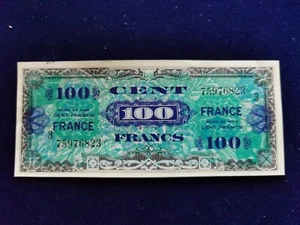 Billet 100 Fr " Verso FRANCE " occupation 1944 Serie 3 WW2 Forbes USA Print ! - Imagen 1 de 2