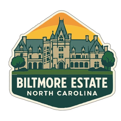 IYVM Biltmore Estate North Carolina Sticker Decal Vinyl Die-Cut Symbolic Landmark
