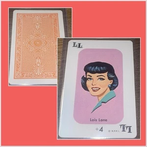 VINTAGE 1966 WHITMAN 🎥 SUPERMAN CARD GAME LOIS LANE CARD MARVEL DC COMIC - Picture 1 of 3