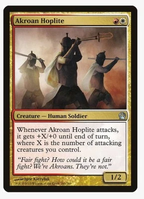 Akroan Hoplite | MTG Theros (THS) | Boros Soldier Human Tribal Aggro EDH NM - Image 1 of 4
