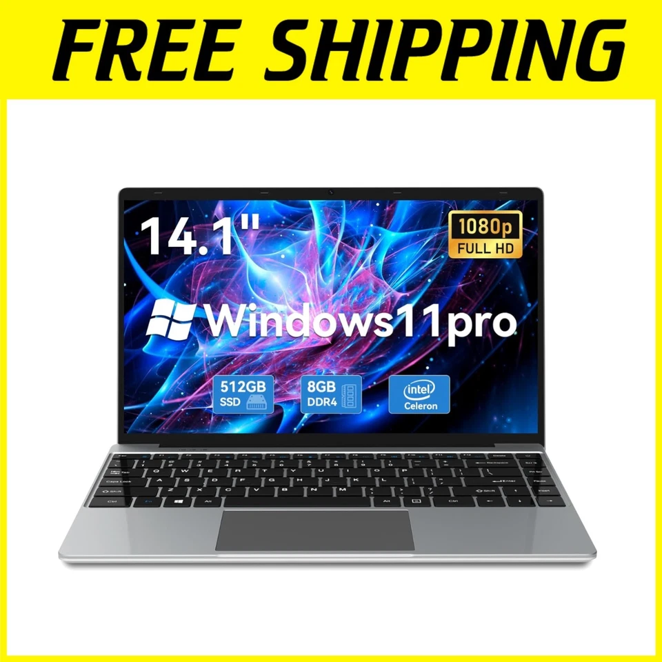 14 inch Laptop, 8GB RAM 512 GB SSD, FHD 1920 x 108 - Image 1 of 4