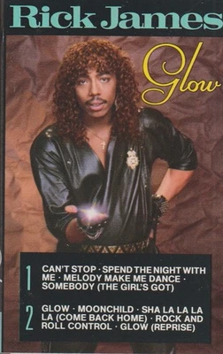 RICK JAMES CASSETTE TAPE: "GLOW" 1985 - Image 1 of 4