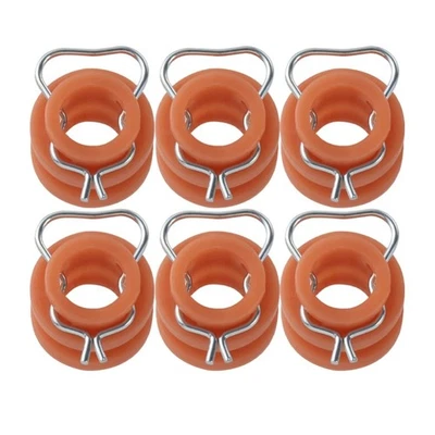 6Pcs Window Regulator Roller Bushings C0AB-6423240-B For Ford Mustang Bronco - Image 1 of 4