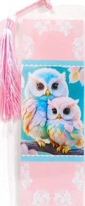 PASTEL OWL FRIENDS,BIRDS/FLOWERS, DOG,CAT, FAIRIES,BIRDS - BOOKMARKS - Foto 1 di 1