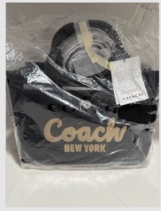 ❤️ Coach Cargo Small CP164 Tasche 26 silber/schwarz in OVP - Bild 1 von 3