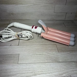 INH Insert Waves Here Deep Wave Iron 3 Barrel Hair Waver 25mm Tourmaline - Picture 1 of 13