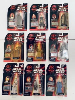 Figuras de acción Star Wars 1998 colección Episodio I 3 chip CommTech (lote de 9) Foto 1 de 4