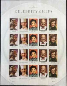 USPS forever Celebrity Chefs - Sheet of 20 - Stamps Scott 4922-26 Sealed. - Picture 1 of 1