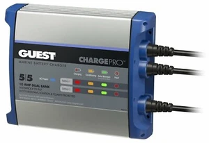 Guest Charge Pro On Board Battery Charger 10A/12V 2 Bank 120V Input 2711A - Foto 1 di 2