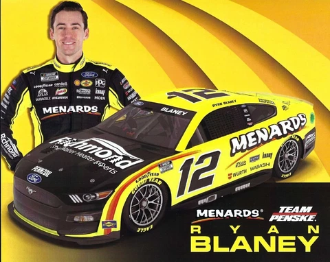 2022 RYAN BLANEY “RICHMOND WATER HEATERS” #12 NASCAR CUP SERIES POSTCARD Cover