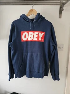 obey vintage blue hoody (MEDIUM) - Picture 1 of 3
