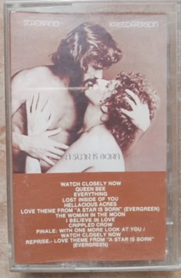 A STAR IS BORN, SOUNDTRACK BY BARBRA STREISAND, 1995 MEXICAN TAPE ALBUM - Image 1 of 4