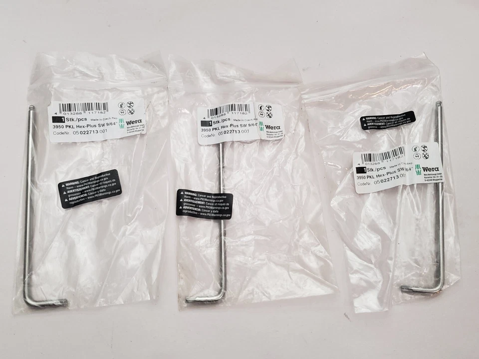 Wera 05022713001 PKL 3950 Hex-plus L-key Stainless Ballpoint Hex Key 3mm X 130mm