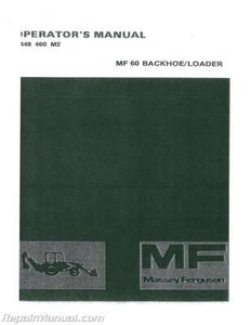 Massey Ferguson MF60 - 448 442 M2 Operators Manual - Picture 1 of 1