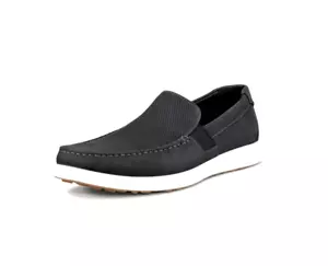 Ecco S Lite Moc Herren Mokassins Halbschuhe 10-10,5 44 schwarz Nubukleder $ 170 NEU - Bild 1 von 10