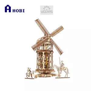 Ukraine Made UGears Tower Windmill Wooden Mechanical 3D Puzzle Model Kit - Picture 1 of 2